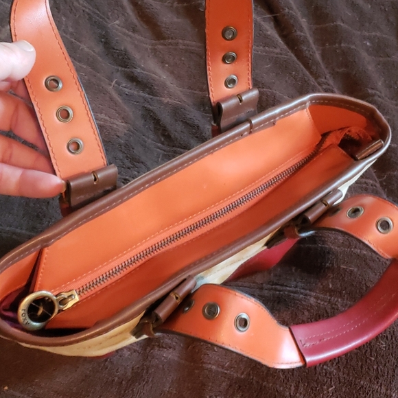 Roxy canvas and leather handbag purse - Picture 5 of 5